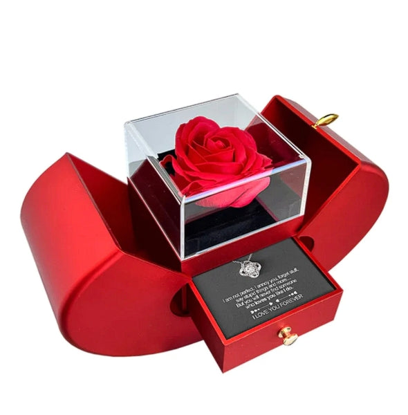 The Ultimate Expression of Love – Necklace & Eternal Rose Gift Box